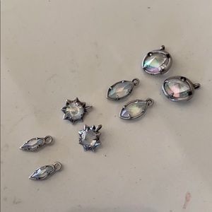 Kendra Scott charms antique silver earrings